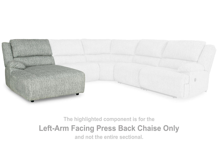 ASHLEY FURNITURE 2930205 Mcclelland Left-arm Facing Press Back Chaise