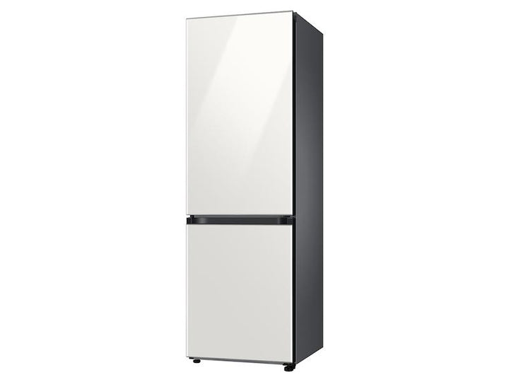 SAMSUNG RB12A300635 12.0 cu. Ft. Bespoke Bottom Freezer Refrigerator with Flexible Design in White Glass