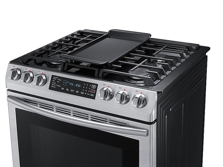 SAMSUNG NX58M9420SS 5.8 cu. ft. Slide-in Gas Range with Convection in Stainless Steel