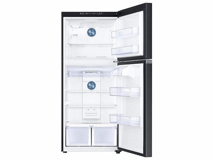 SAMSUNG RT18M6213SG 18 cu. ft. Top Freezer Refrigerator with FlexZone TM in Black Stainless Steel