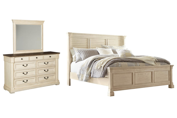 ASHLEY FURNITURE PKG006123 California King Panel Bed With Mirrored Dresser