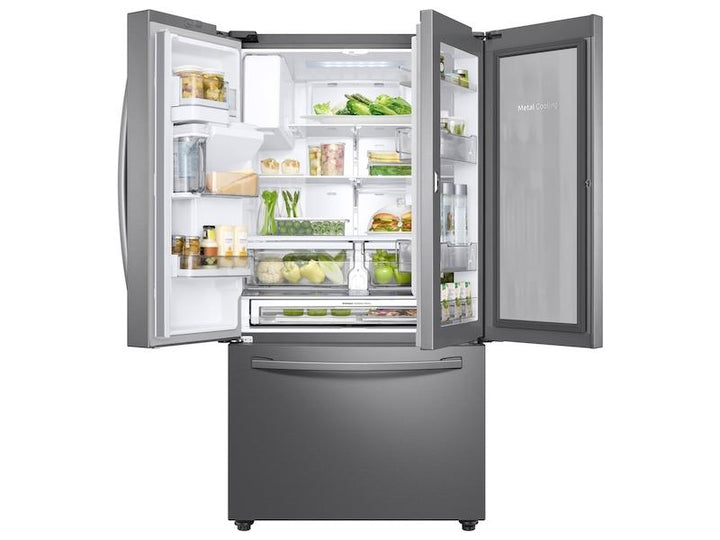 SAMSUNG RF28R6301SR 28 cu. ft. 3-Door French Door, Full Depth Refrigerator with Food Showcase in Stainless Steel