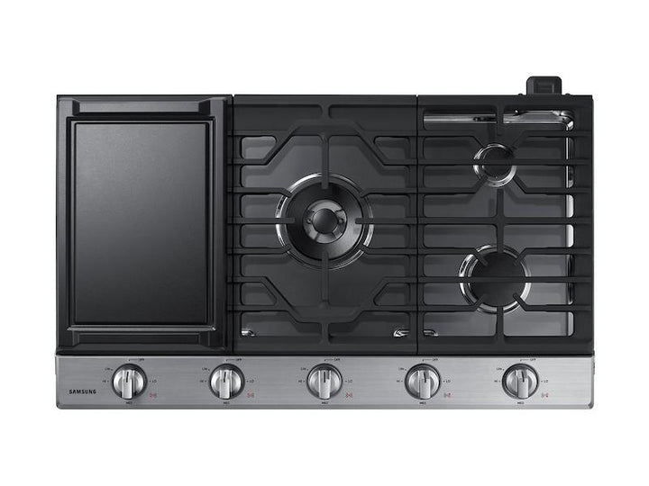 SAMSUNG NA36N6555TS 36" Smart Gas Cooktop with Illuminated Knobs in Stainless Steel