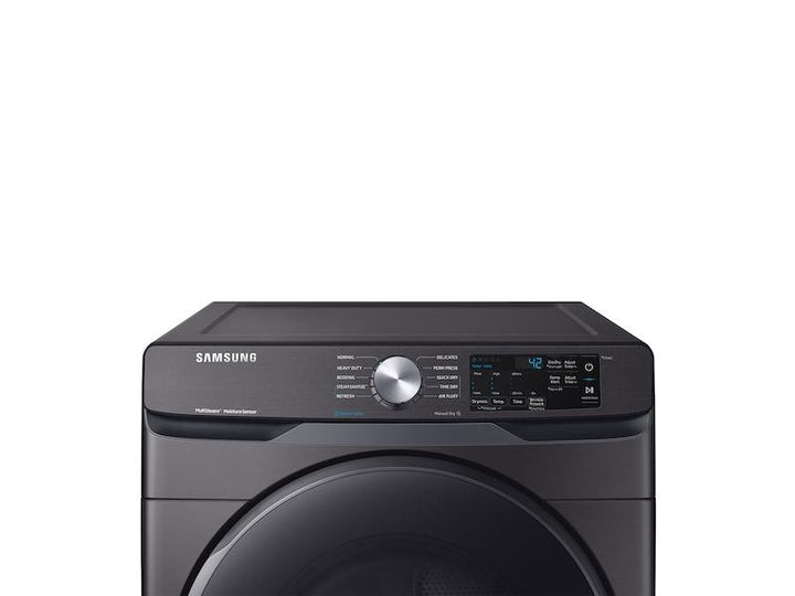 SAMSUNG DVE45R6100V 7.5 cu. ft. Electric Dryer with Steam Sanitize+ in Black Stainless Steel