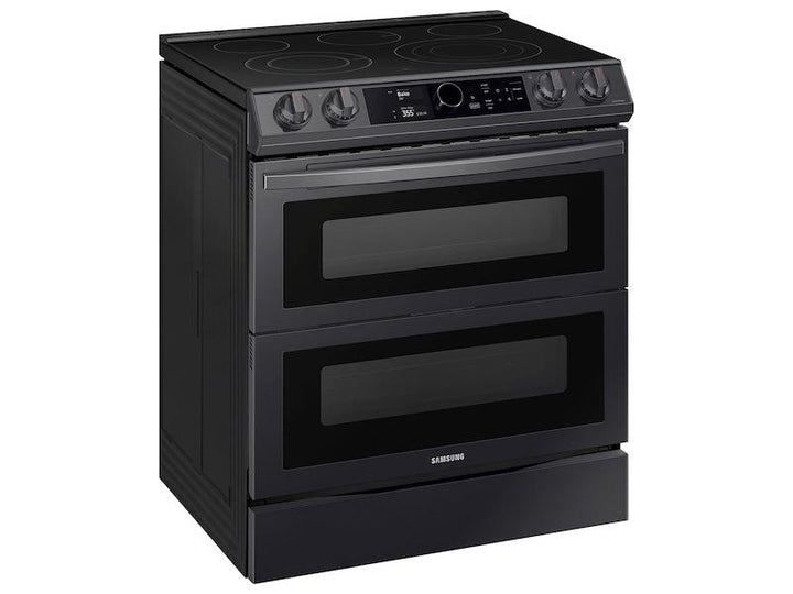 SAMSUNG NE63T8751SG 6.3 cu ft. Smart Slide-in Electric Range with Smart Dial, Air Fry, & Flex Duo TM in Black Stainless Steel