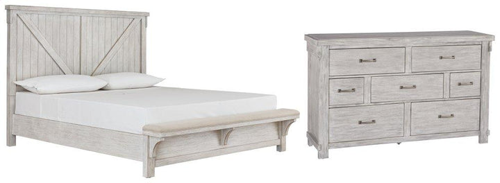 ASHLEY FURNITURE PKG006729 King Panel Bed With Dresser