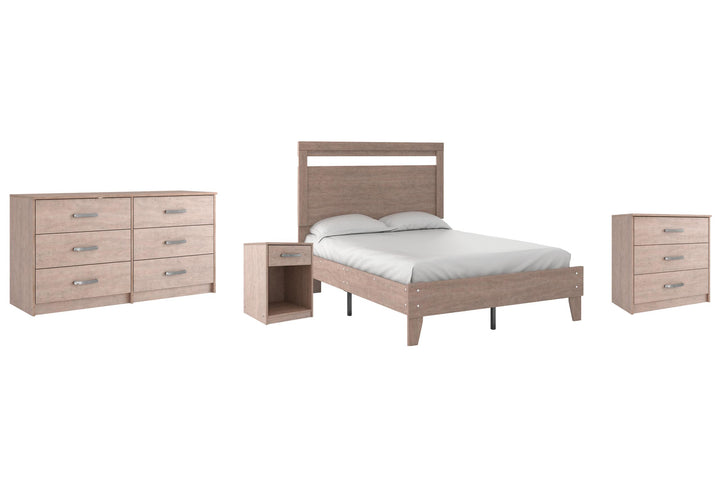 ASHLEY FURNITURE PKG009263 Full Platform Bed With Dresser, Chest and Nightstand