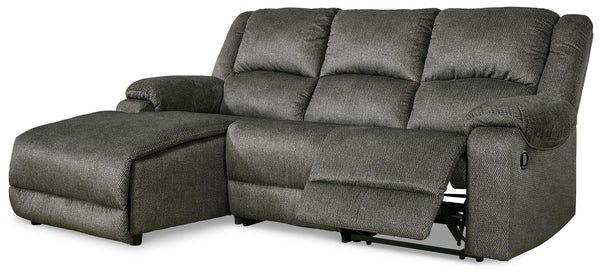 ASHLEY FURNITURE 30402S4 Benlocke 3-piece Reclining Sectional With Chaise