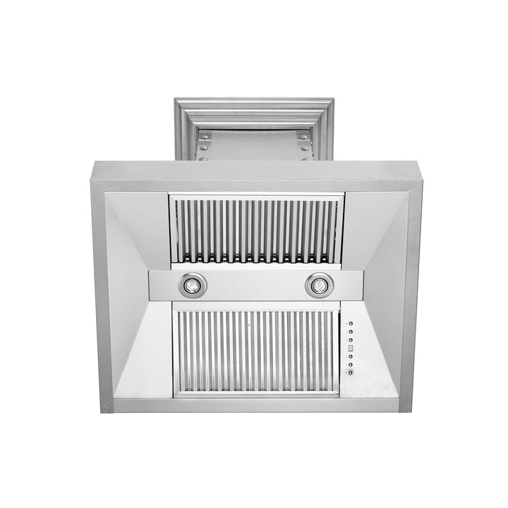 ZLINE KITCHEN AND BATH 6554SSSS36 ZLINE Convertible Vent Designer Series Wall Mount Range Hood in DuraSnow TM Stainless Steel Size: 36 inch