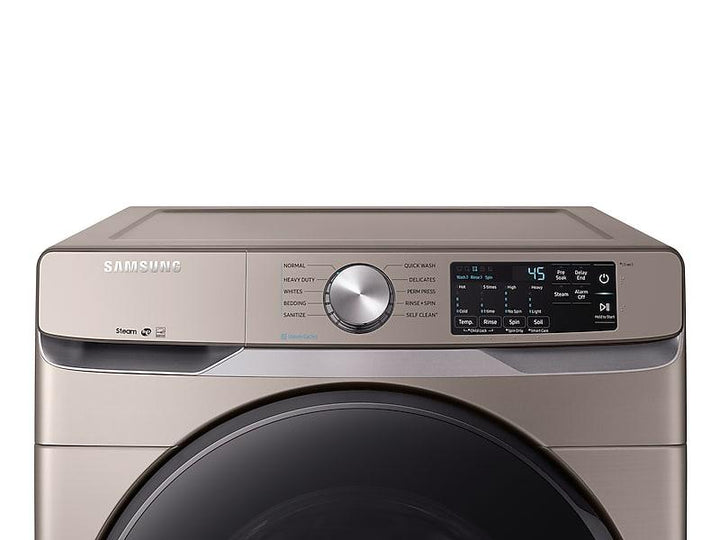 SAMSUNG WF45R6100AC 4.5 cu. ft. Front Load Washer with Steam in Champagne