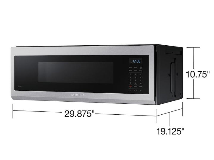 SAMSUNG ME11A7510DS 1.1 cu. ft. Smart SLIM Over-the-Range Microwave with 400 CFM Hood Ventilation, Wi-Fi & Voice Control in Stainless Steel