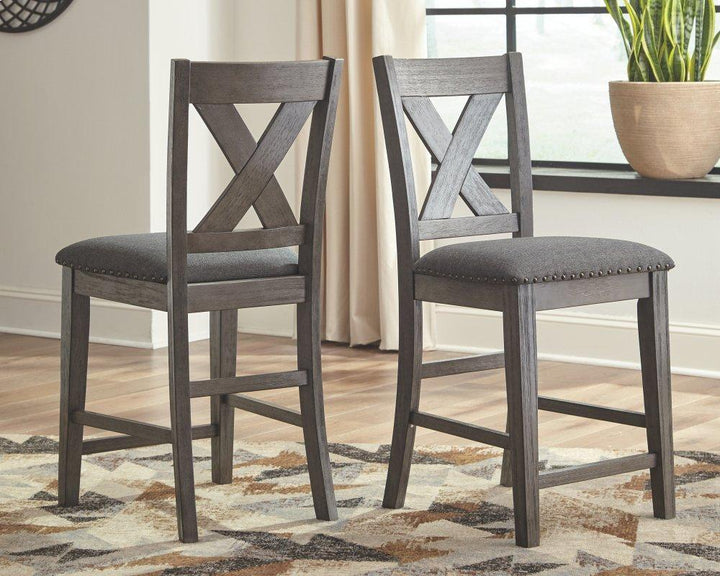 ASHLEY FURNITURE D388D2 Caitbrook Counter Height Dining Table and 4 Barstools