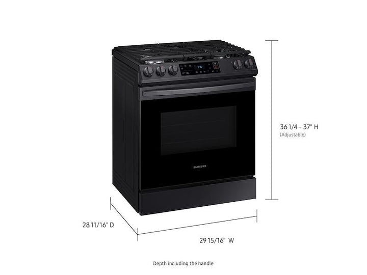 SAMSUNG NX60T8111SG 6.0 cu. ft. Smart Slide-in Gas Range in Black Stainless Steel