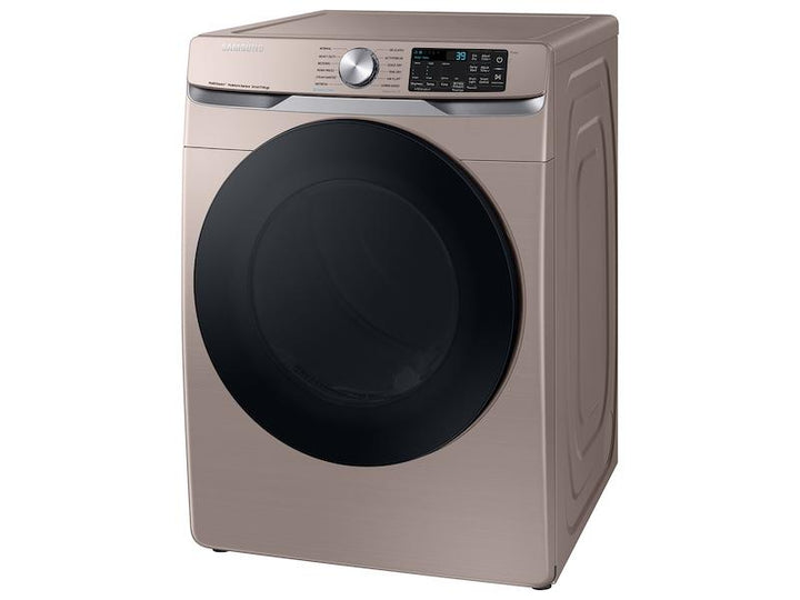 SAMSUNG DVE45B6300C 7.5 cu. ft. Smart Electric Dryer with Steam Sanitize+ in Champagne