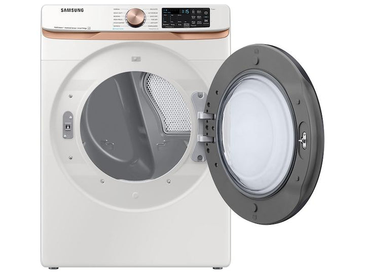 SAMSUNG DVE50BG8300EA3 7.5 cu. ft. Smart Electric Dryer with Steam Sanitize+ and Sensor Dry in Ivory