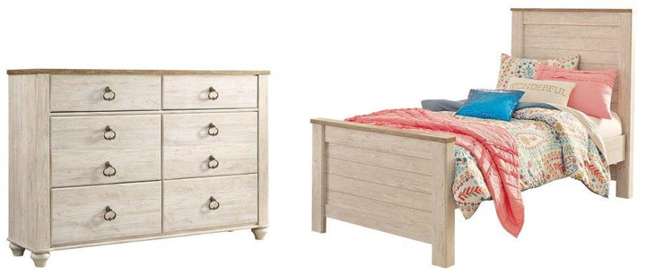 ASHLEY FURNITURE PKG004304 Twin Panel Bed With Dresser