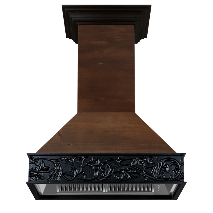 ZLINE KITCHEN AND BATH 9373AR36 ZLINE 36" Wooden Wall Mount Range Hood in Antigua and Walnut