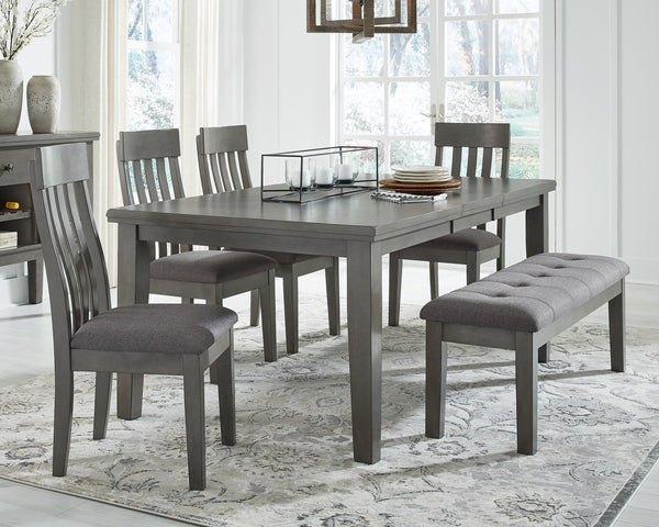 ASHLEY FURNITURE PKG010485 Dining Table and 4 Chairs and Bench