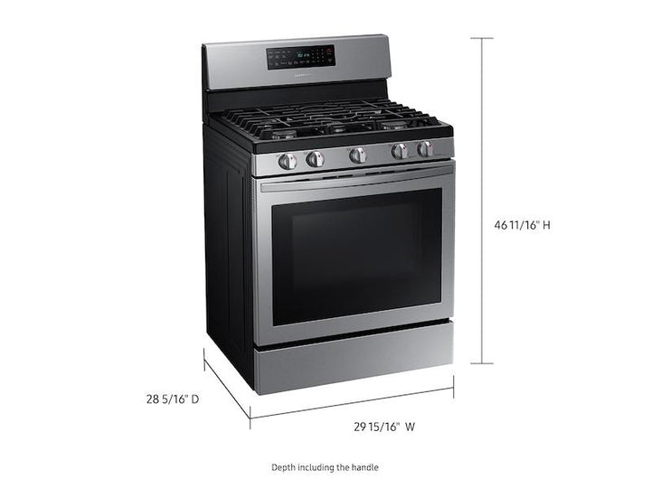 SAMSUNG NX58R5601SS 5.8 cu. ft. Freestanding Gas Range with Convection in Stainless Steel
