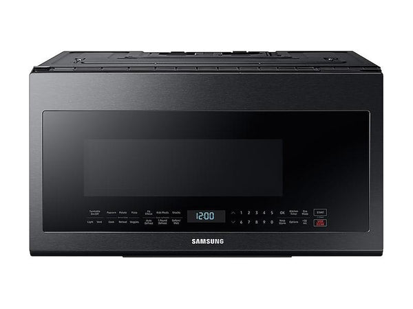 SAMSUNG ME21M706BAG 2.1 cu. ft. Over-the-Range Microwave with Sensor Cooking in Fingerprint Resistant Black Stainless Steel