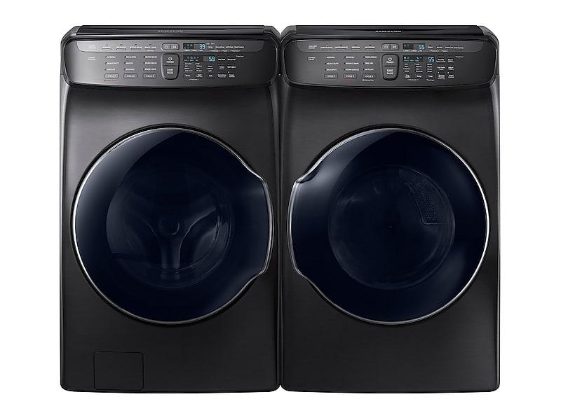 SAMSUNG DVE55M9600V 7.5 cu. ft. Smart Electric Dryer with FlexDry TM in Black Stainless Steel