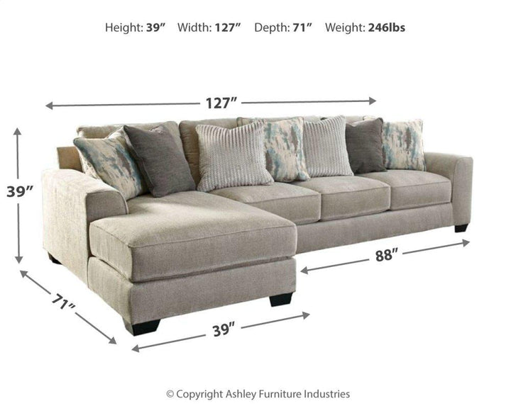 ASHLEY FURNITURE 39504S3 Ardsley 2-piece Sectional With Chaise