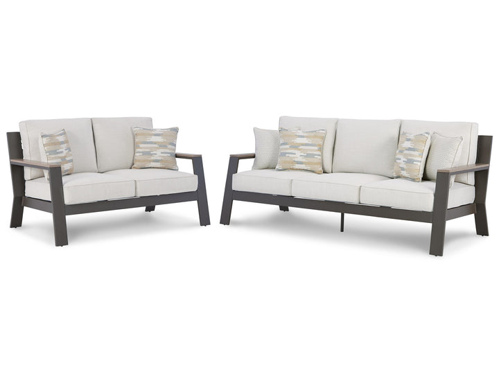 ASHLEY FURNITURE PKG014566 Outdoor Sofa and Loveseat