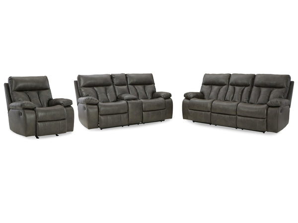 ASHLEY FURNITURE PKG013007 Sofa, Loveseat and Recliner