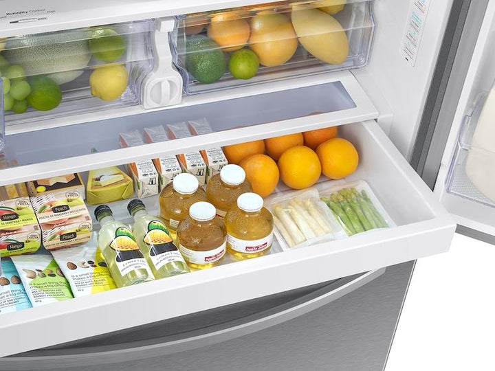 SAMSUNG RF27T5241SR 27 cu. ft. Large Capacity 3-Door French Door Refrigerator with Dual Ice Maker in Stainless Steel