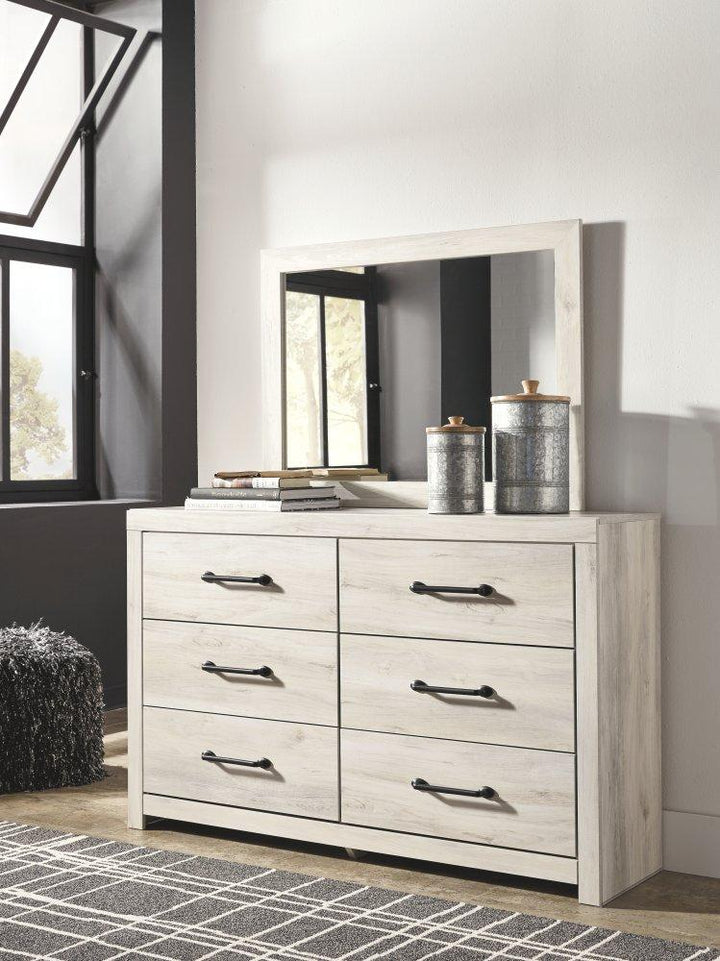 ASHLEY FURNITURE PKG003019 Queen Panel Bed With 4 Storage Drawers With Mirrored Dresser