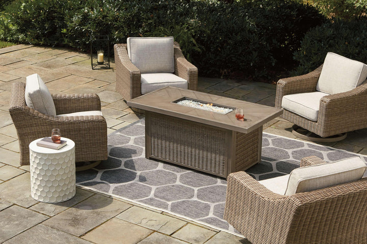 ASHLEY FURNITURE PKG014430 Outdoor Dining Table and 4 Chairs