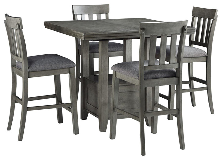 ASHLEY FURNITURE PKG010488 Counter Height Dining Table and 4 Barstools