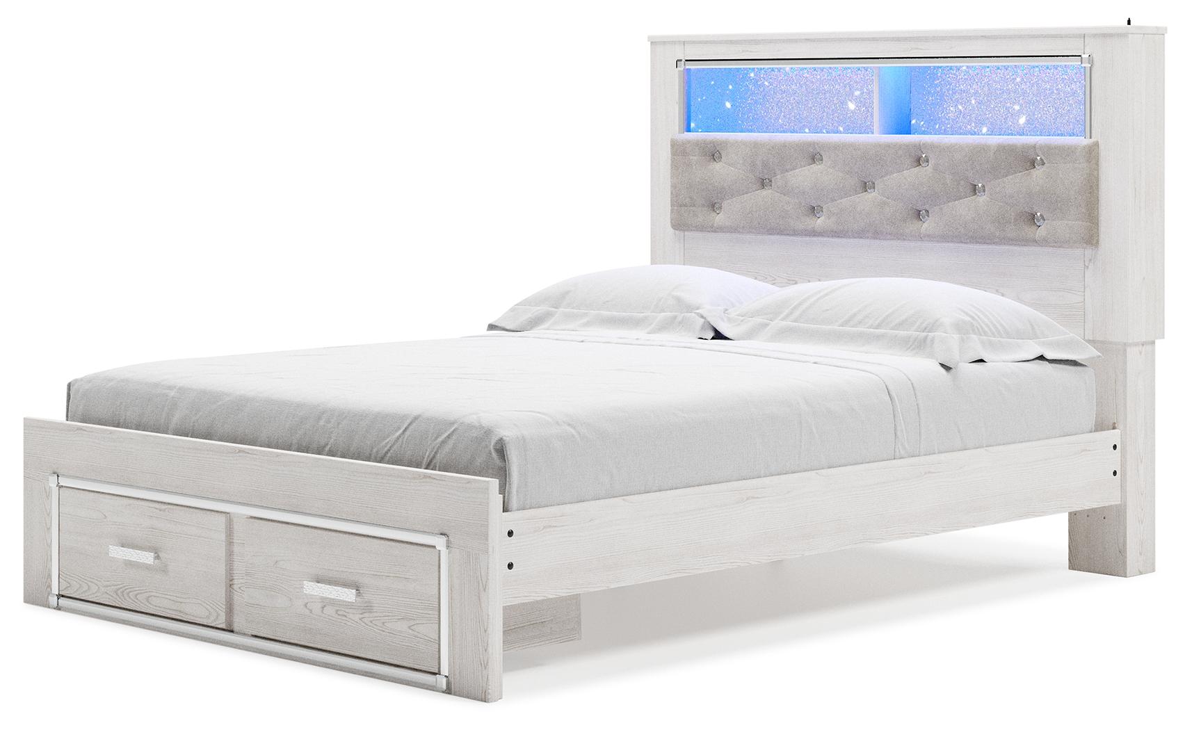 ASHLEY FURNITURE B2640B19 Altyra Queen Upholstered Bookcase Bed With Storage