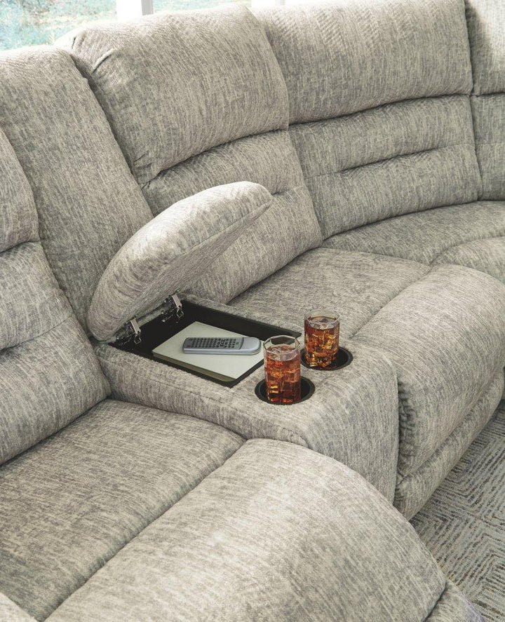 ASHLEY FURNITURE 51802S1 Family Den 3-piece Power Reclining Sectional