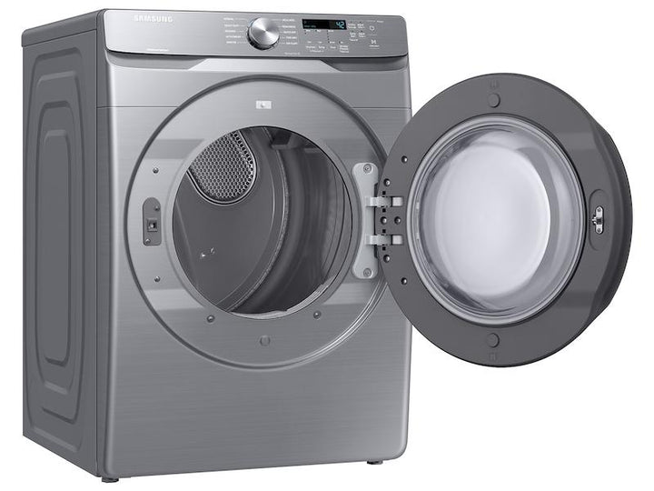 SAMSUNG DVE45T6000P 7.5 cu. ft. Front Load Electric Dryer with Sensor Dry in Platinum