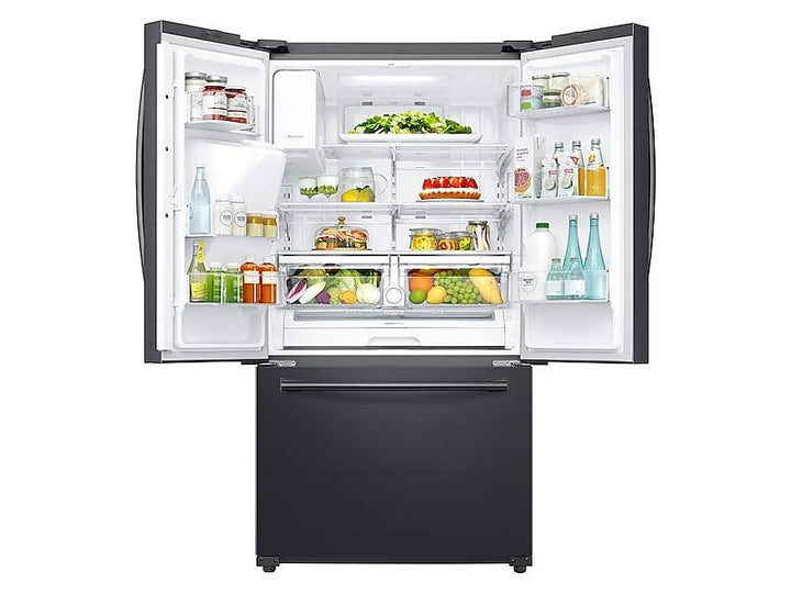 SAMSUNG RF265BEAESG 24 cu. ft. Family Hub TM 3-Door French Door Refrigerator in Black Stainless Steel