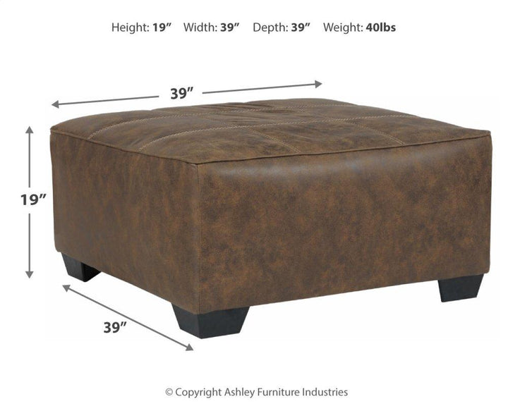 ASHLEY FURNITURE 9130208 Abalone Oversized Accent Ottoman