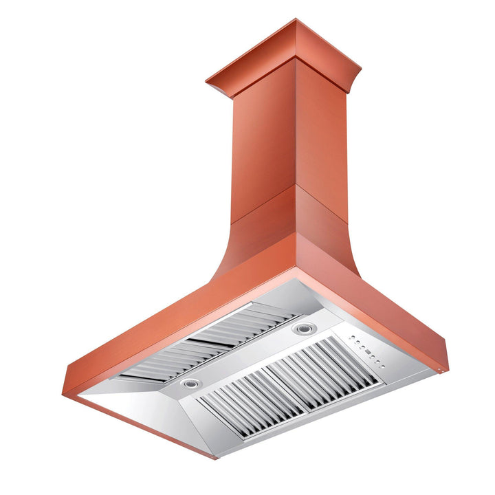 ZLINE KITCHEN AND BATH 8632C36 ZLINE Designer Series Copper Finish Wall Range Hood Size: 36 Inch