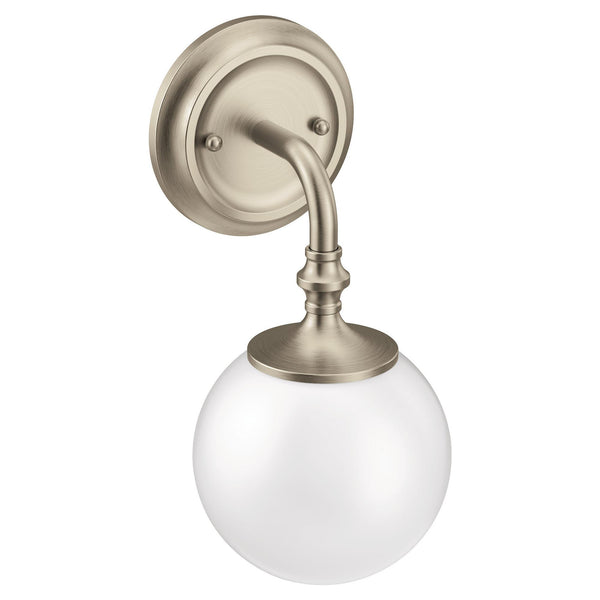 MOEN YB0561BN Colinet Brushed nickel one globe bath light