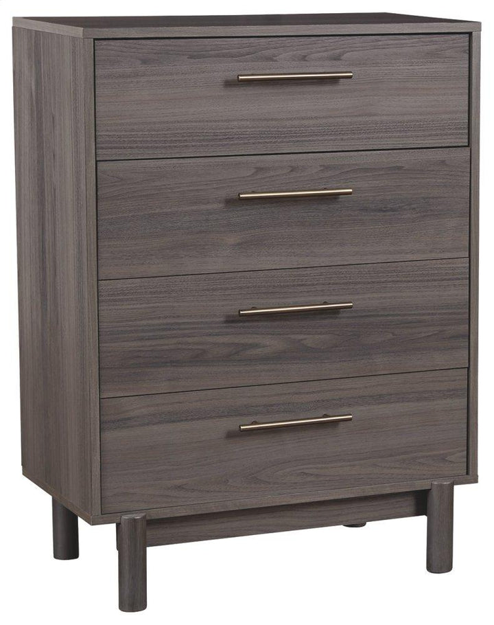 ASHLEY FURNITURE PKG008871 Queen Platform Bed With Dresser and Chest