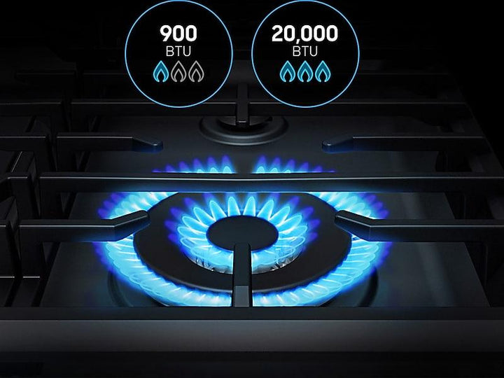 SAMSUNG NX58M6650WS 5.8 cu. ft. Freestanding Gas Range with True Convection and Steam Reheat in Stainless Steel