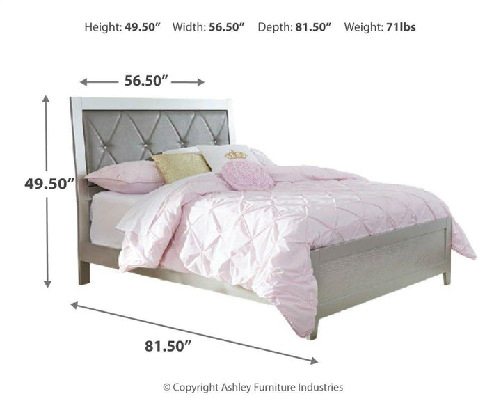 ASHLEY FURNITURE PKG014149 Full Panel Bed With Mirrored Dresser and Nightstand