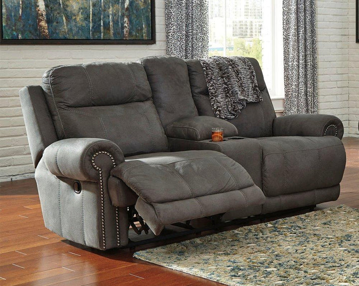 ASHLEY FURNITURE 3840194 Austere Reclining Loveseat With Console