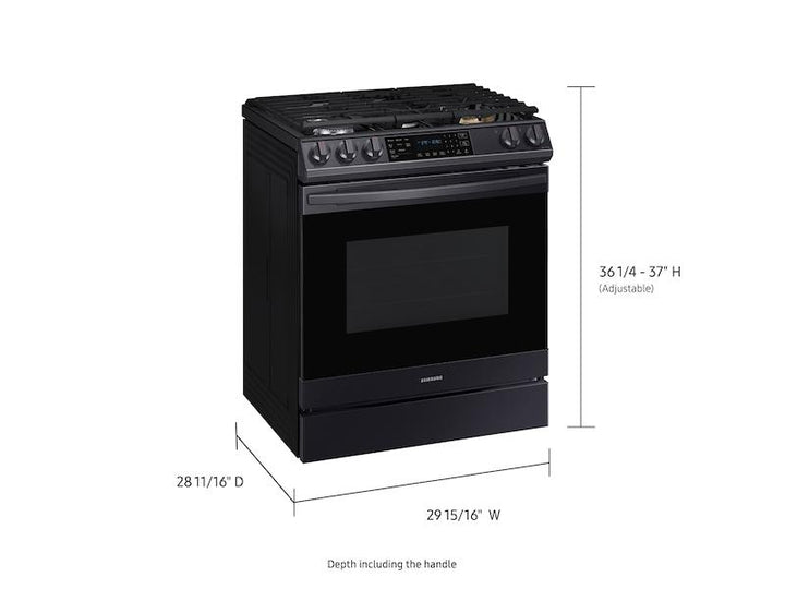 SAMSUNG NX60T8511SG 6.0 cu ft. Smart Slide-in Gas Range with Air Fry in Black Stainless Steel