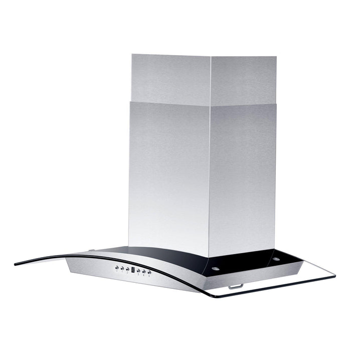 ZLINE KITCHEN AND BATH KZ30 ZLINE Convertible Vent Wall Mount Range Hood in Stainless Steel & Glass Size: 30 inch