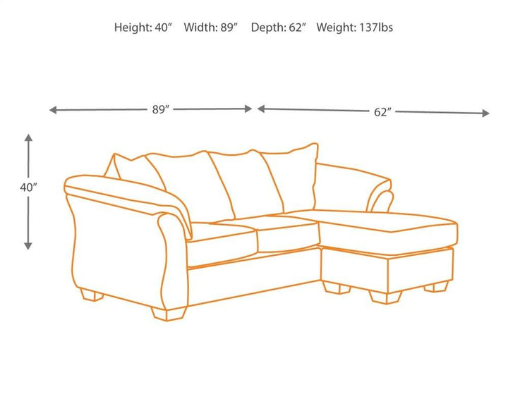 ASHLEY FURNITURE 7500718 Darcy Sofa Chaise