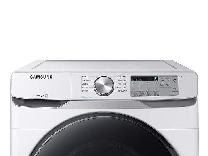 SAMSUNG WF45R6100AW 4.5 cu. ft. Front Load Washer with Steam in White