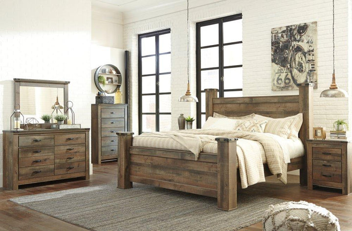 ASHLEY FURNITURE B446B45 Trinell King Poster Bed