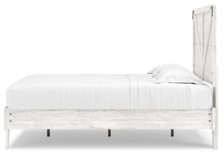 ASHLEY FURNITURE EB4121B2 Shawburn Full Crossbuck Panel Platform Bed