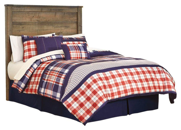 ASHLEY FURNITURE PKG005151 Full Panel Headboard With Mirrored Dresser, Chest and Nightstand